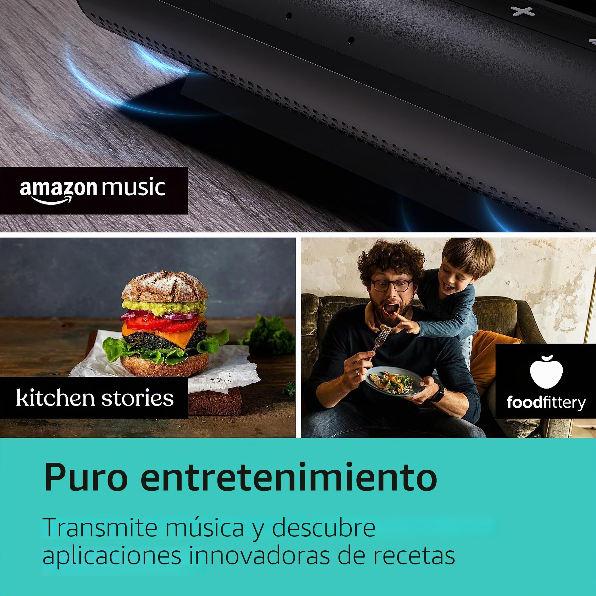 Siemens Smart Kitchen Dock XSDS10 - Centro de Control de Voz para Dispositivos de Cocina Inteligentes, Control por Gestos, Compatible con tabletas/Smartphones a Partir de iOS 15.0/Android 11, Color