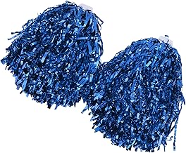 Akozon Pompons de Pom-Pom Girl avec Poignée Rigide, 2 Pièces, Shakers de Fête Portables, Jeux de Sport à l'école de Danse