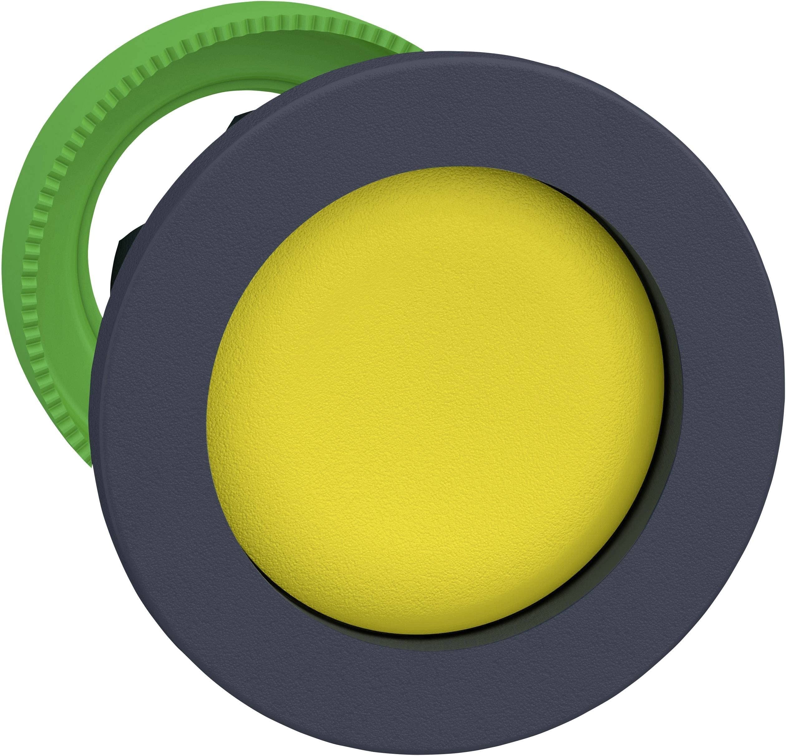 Commande par pulsation jaune et tête encastrée pour automatisme