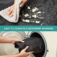 Vista 5 de Almohadilla de cama de posicionamiento de 45" x 36" con asas, sábanas de tracción lavables para cama de hospital, paciente encamado, ropa, sábanas