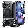 FNTCASE for iPhone 16 Phone Case: for iPhone 16 case with Kickstand Shockproof Military Grade Protective Cover - Dual Layer 360 Full Protection Sturdy Matte Textured Drop Proof - 6.1 Inch Black FNTCASE for iPhone 16 Phone Case: for iPhone 16 case with Kickstand Shockproof Military Grade Protective Cover - Dual Layer 360 Full Protection Sturdy Matte Textured Drop Proof - 6.1 Inch Black