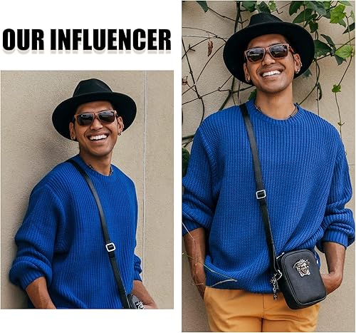 Vista 2 de DUCO DC8206 - Lentes de sol polarizados, deportivos, de lujo, para hombre, con patillas de fibra de carbono y protección ultravioleta 400