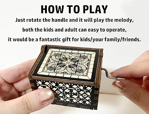 Miniatura 5 de ukebobo Caja de música con texto en inglés "Thank You for Being such a Important Piece" (Gracias por ser una pieza tan importante), regalo para el