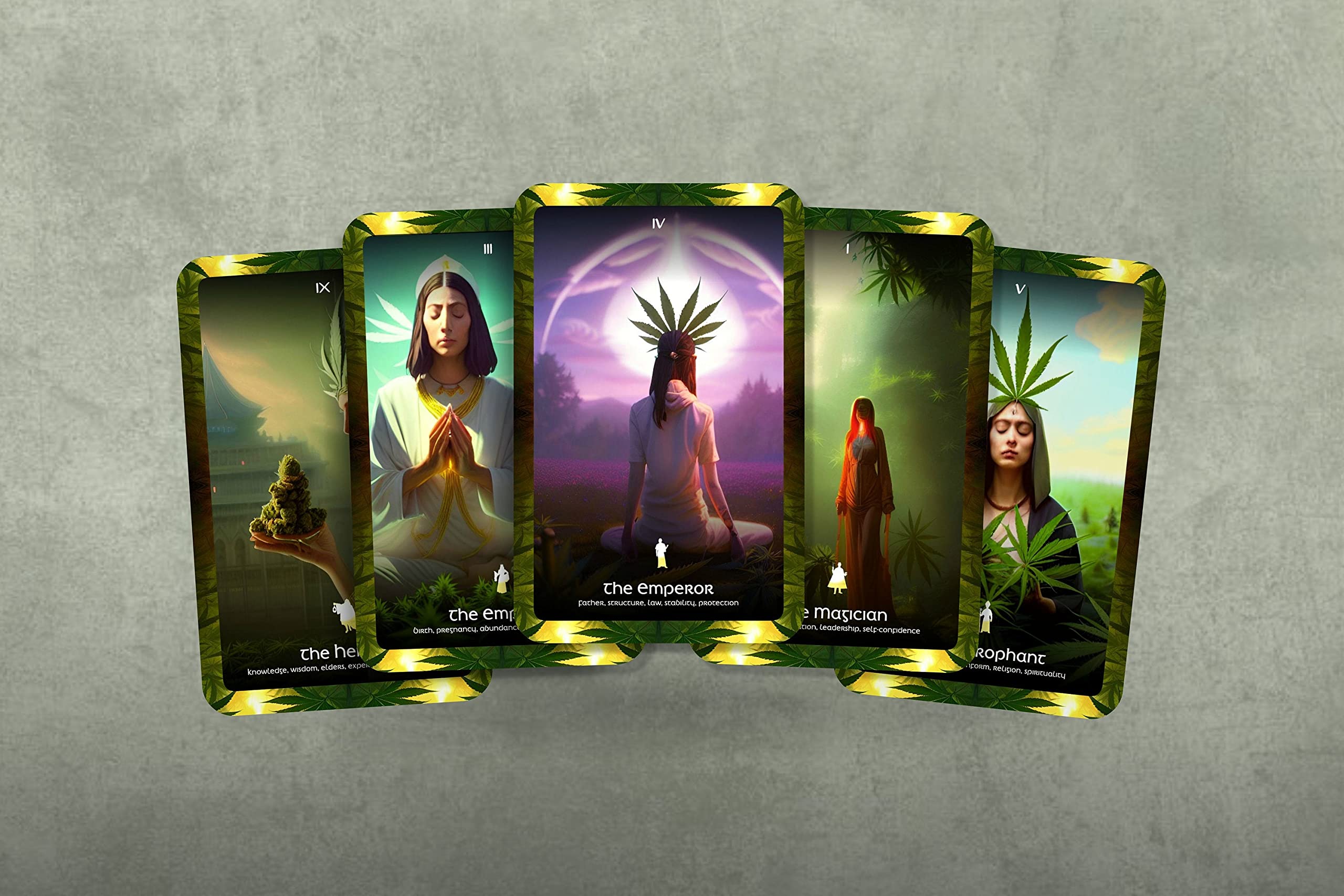 Ibiza Tarot The High Priestess - Cannabis Oracle