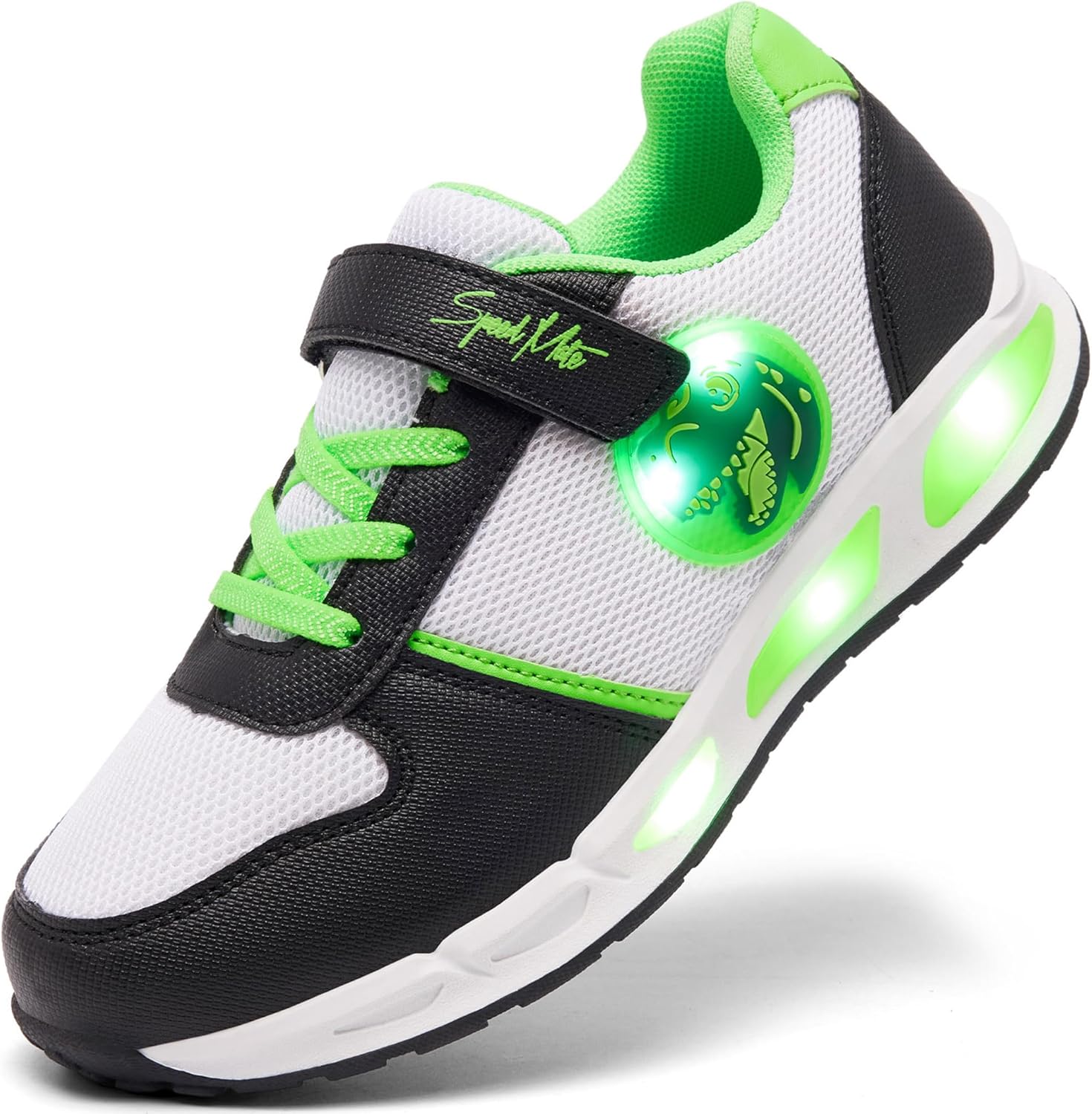 Toddler Light Up Shoes Boys Girls Breathable LED Glowing Luminous Tennis Sneakers for Outdoor Sport(Little/Big Kid)