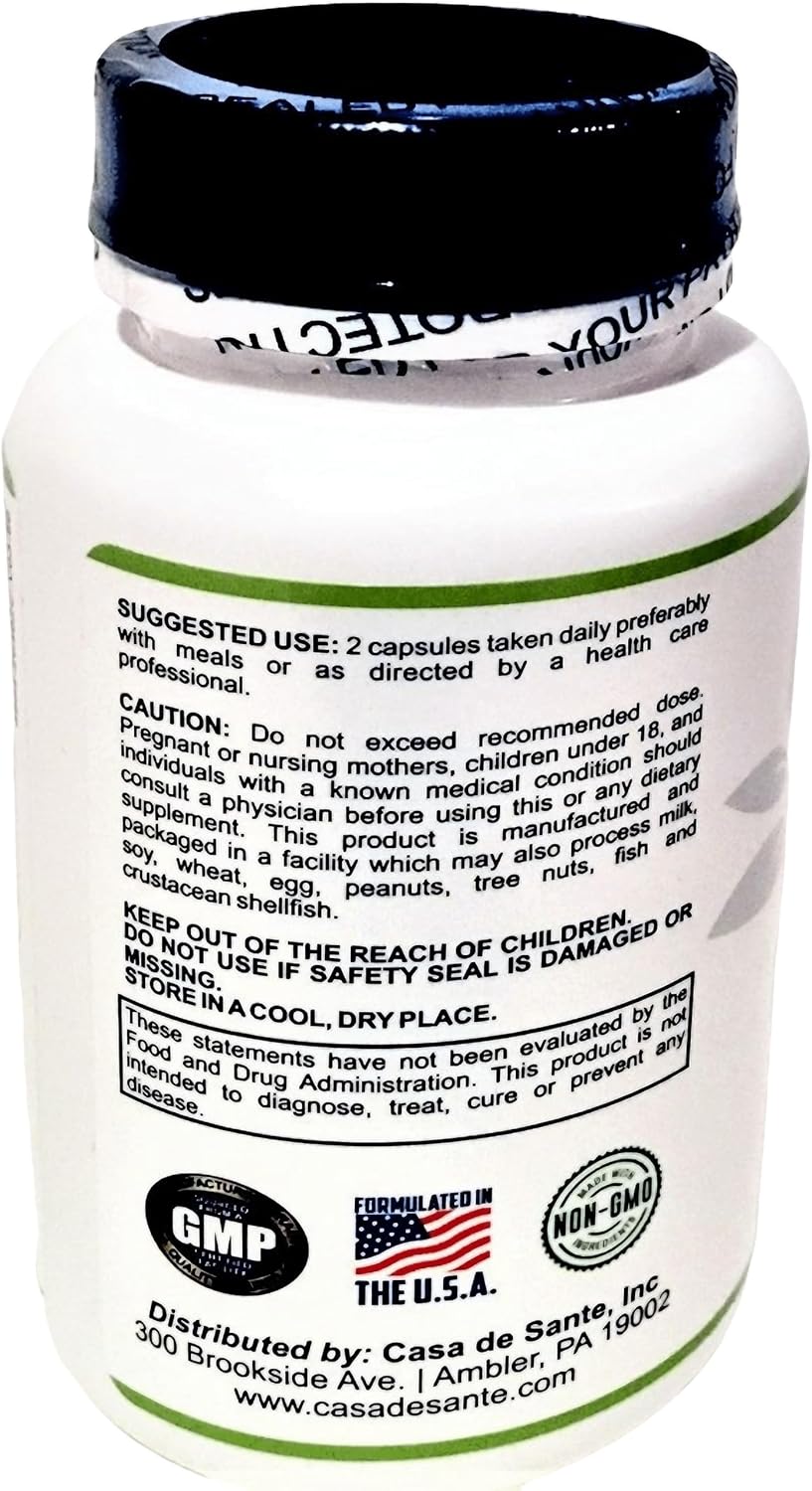 Casa de Sante Advanced Probiotic & Prebiotic - GLP-1 Support for Sensitive Stomachs | Low FODMAP Gut Friendly Synbiotic 4.4B CFU PreforPro Technology - 60 Delayed Release Capsules