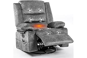Invigorating Clearance Rocker Recliner with Massage and Heating