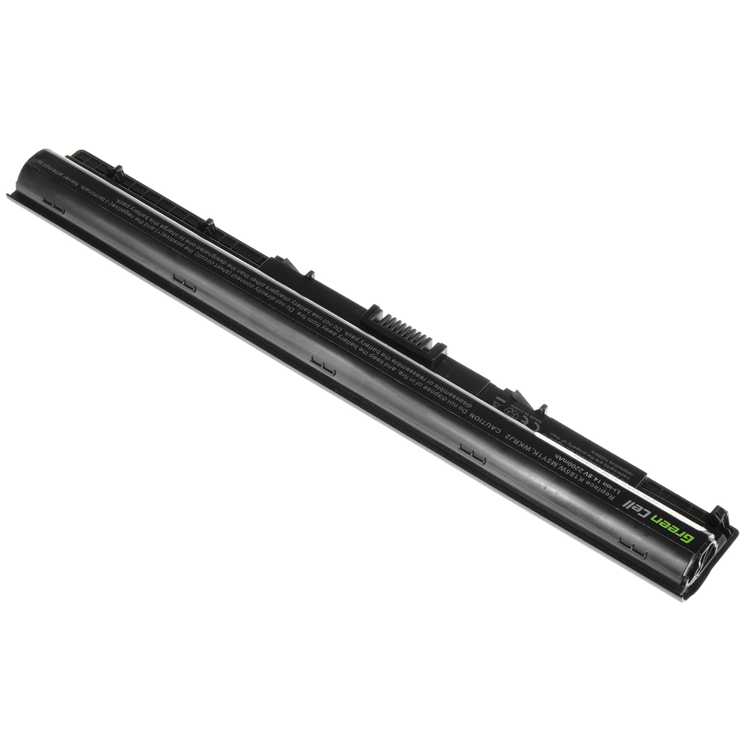 Green Cell Bateria K185W M5Y1K WKRJ2 do Dell Inspiron 14 3451 3452 15 3551 3552 3555 3558 3559 3567 5551 5552 5555 5558 5559 17 5755 5758 5759 Latitude 3470 3570 Vostro 3568 (2200mAh 14.8V Czarna)