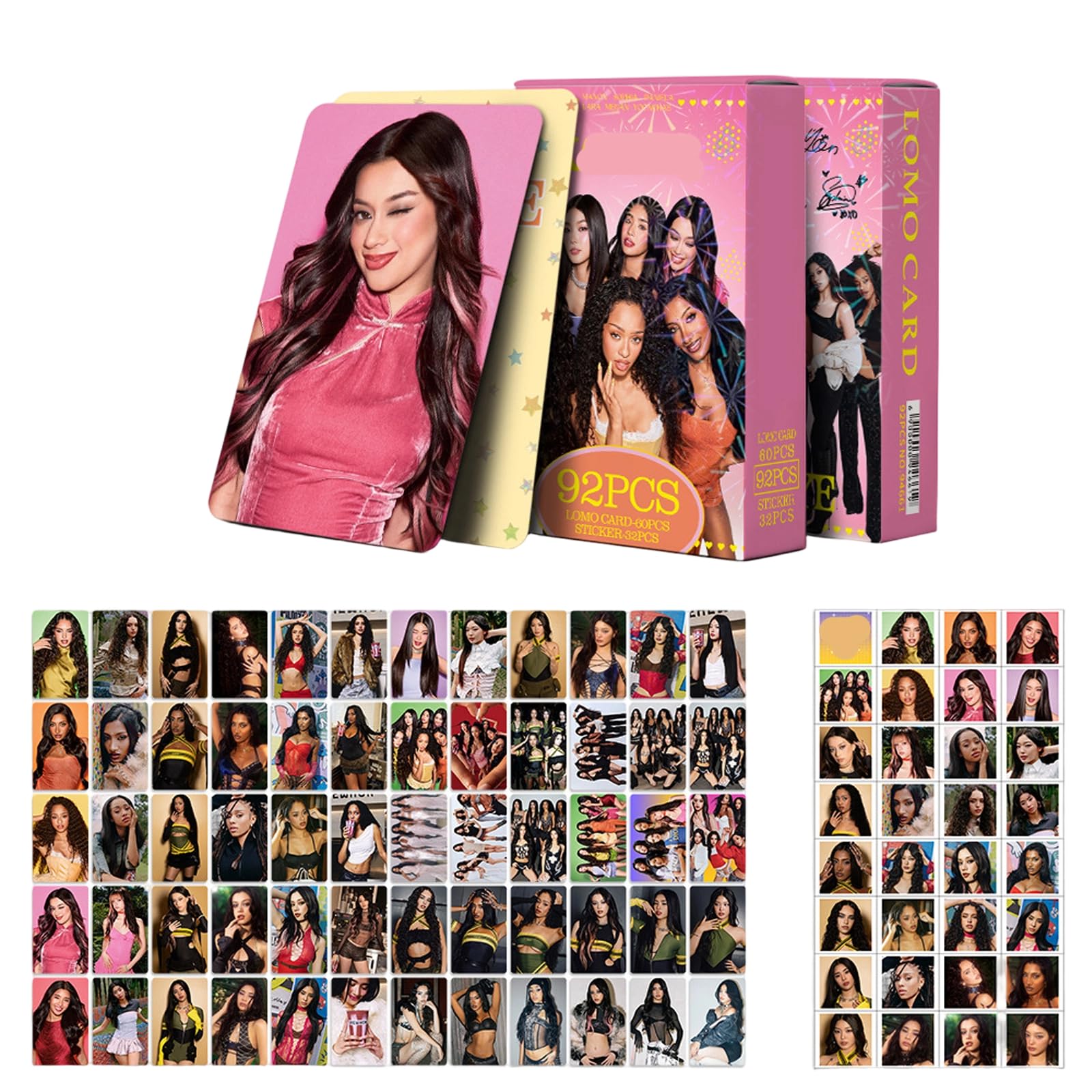 Katseye Photocards Set Pinky UP Album Poster Korean Girls Group Photo Album Mini Card Adesivi Set