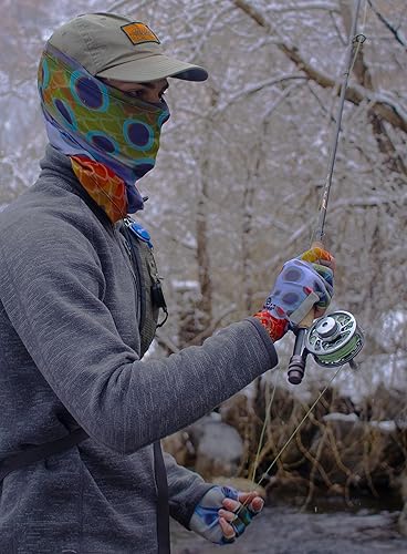 Miniatura 3 de Trout Series SPF50+ - Guantes de sol de secado rápido para hombres y mujeres, perfectos para pesca, kayak, canotaje, pesca con mosca, grandes