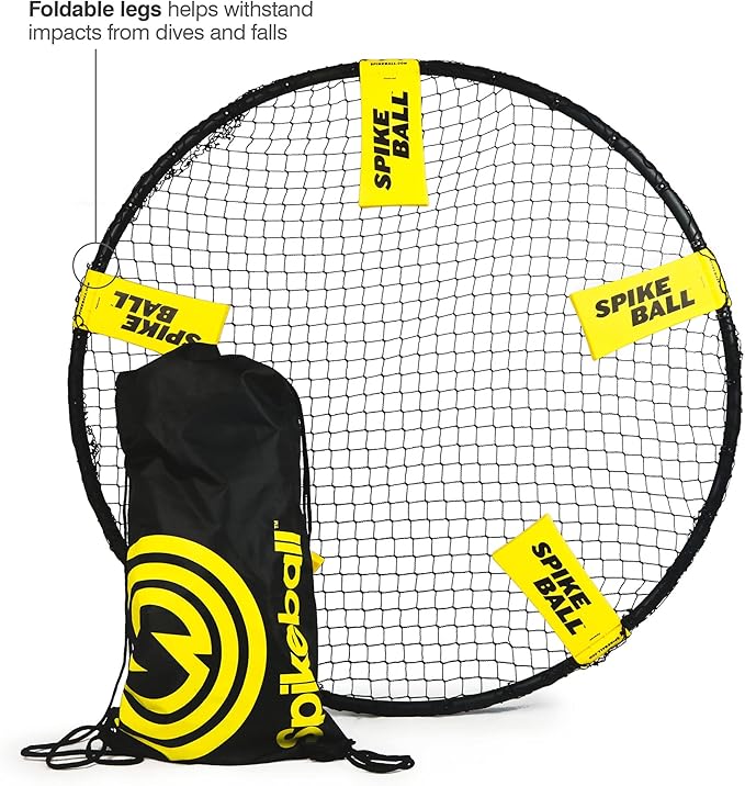 The Spikeball Standard Ball Kit is a dynamic and engaging game set designed for versatile play, suitable for various environments such as the backyard, beach, park, or even indoors. It often includes a round net, akin to a mini trampoline, with foldable legs for easy transportation and storage, promoting convenience for spontaneous play sessions practically anywhere. The kit typically comes with three balls, ensuring that players have ample equipment for continuous gameplay without interruptions.