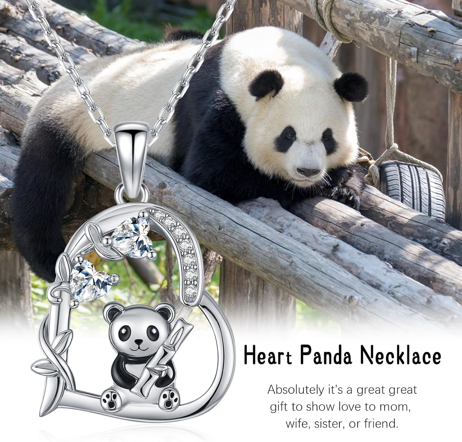 Heart Animal Necklace 925 Sterling Silver Cute Animal Pendant Jewelry Birthday Gifts for Women Girlfriend Mom Animal Lovers - Image 7