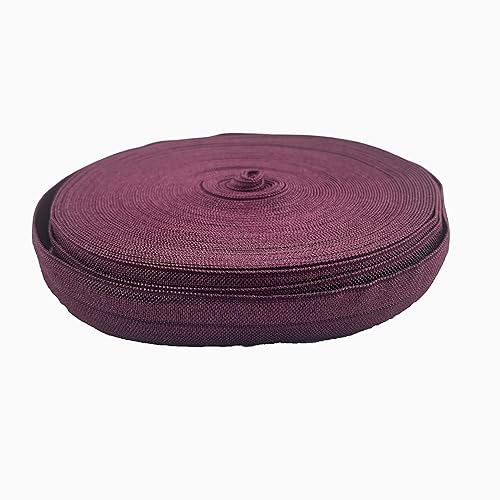 Miniatura 2 de Worlds Elástico plegable para lazos para el cabello, manualidades, lazo para cabeza de niña de 10 yardas 5/8 pulgadas (vino) 13. Maracuyá,14.