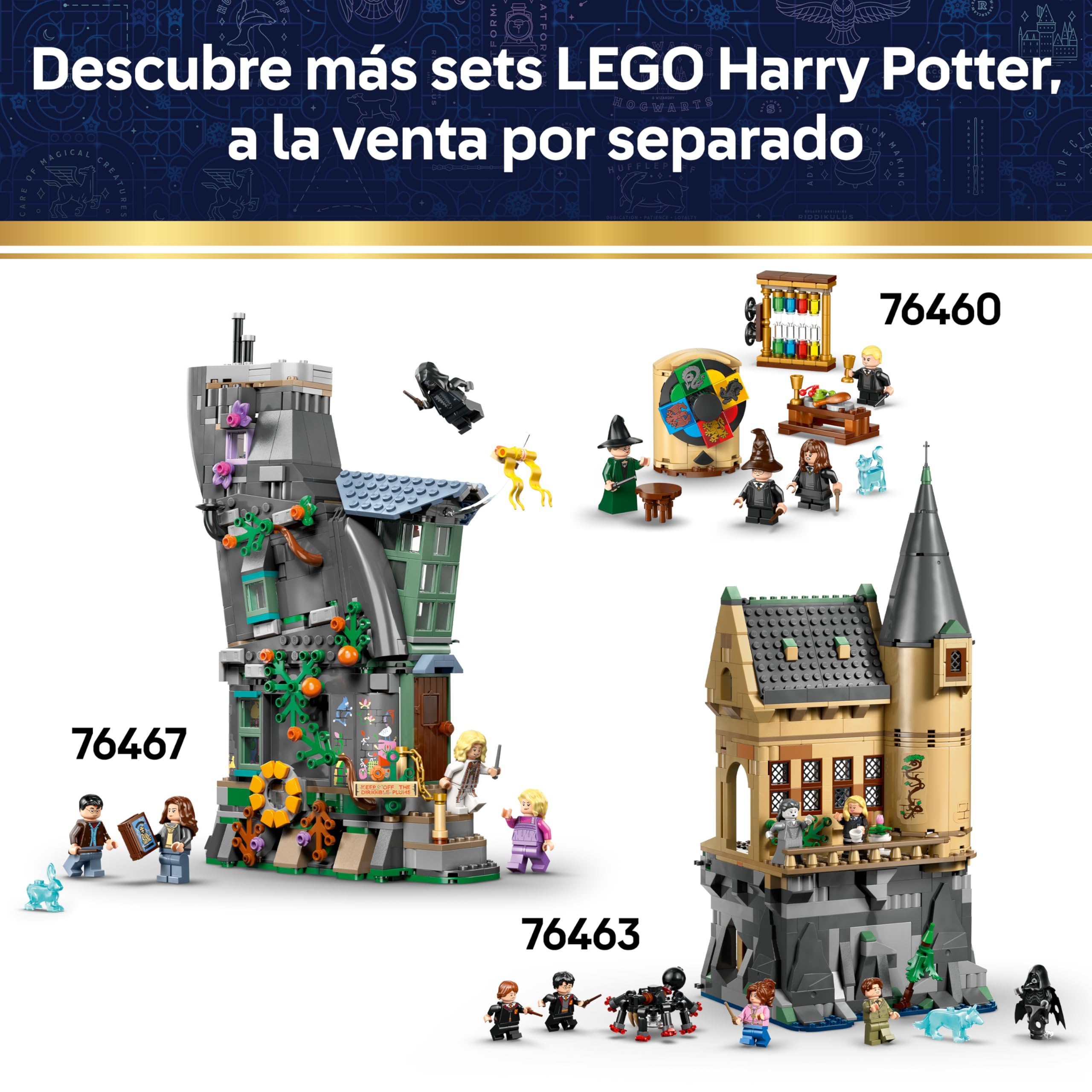 LEGO Harry Potter Caldero: Aula de Pociones Secretas - Decoración para el Dormitorio - Juguete de Colección - Minifiguras de Patronus, Hermione y Snape - Regalo para Niñas y Niños de 10+ Años - 76464 — view 8