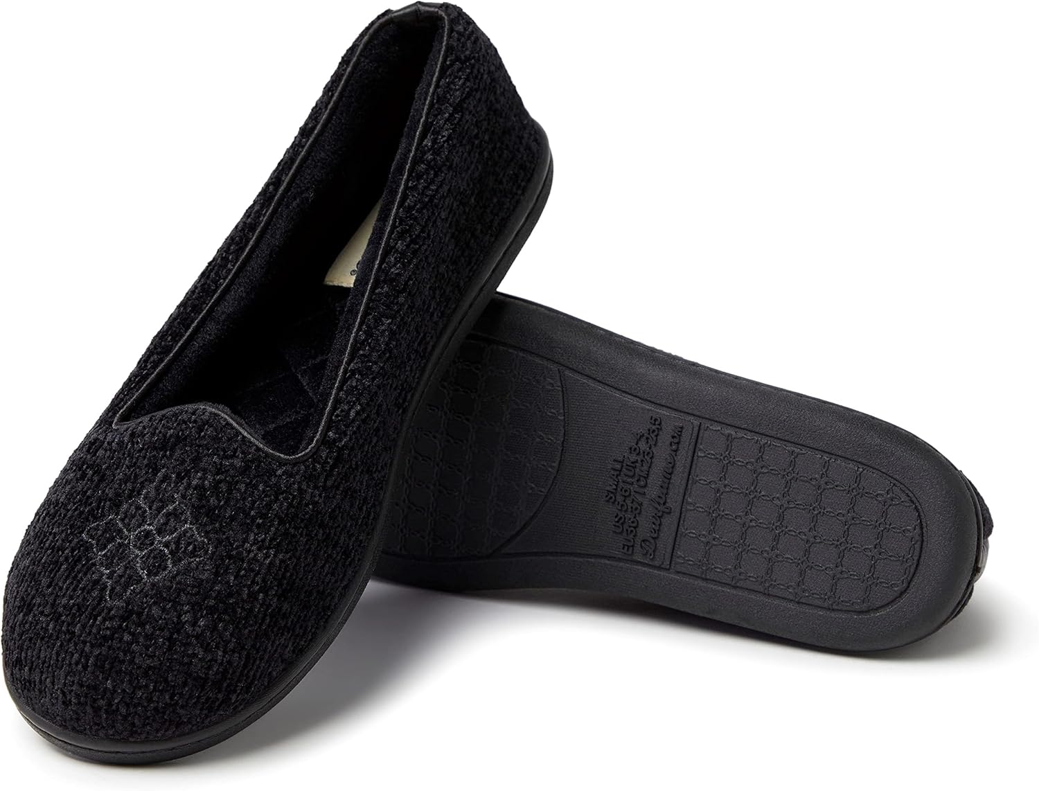 Dearfoams Women's Rebecca Soft Memory Foam Lightweight House Shoes Cozy Loafer with Warm Lining and Wide Widths Slipper - Image 3