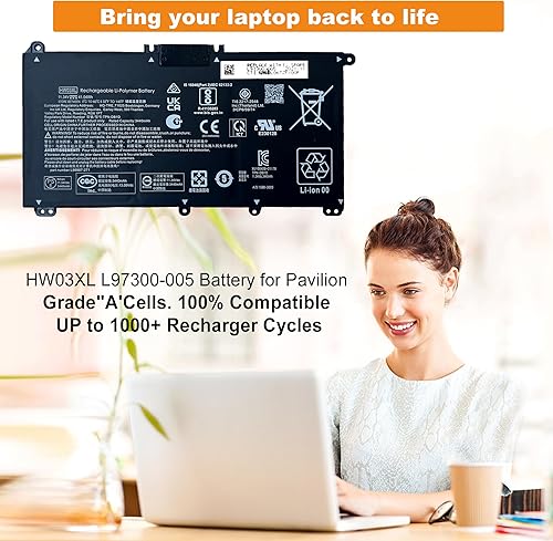 Miniatura 10 de PC03XL M24648-005 - Batería para HP Pavilion x360 14 15 14-DY 14-BA 14-CD 14-dw 15-er Series Pavilion Aero 13-be Pavilion x360 Convertible 14-dy