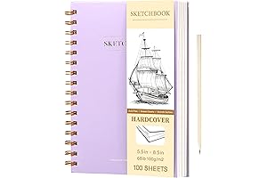 Yoment 5.5" x 8.5" Sketch Book for Drawing