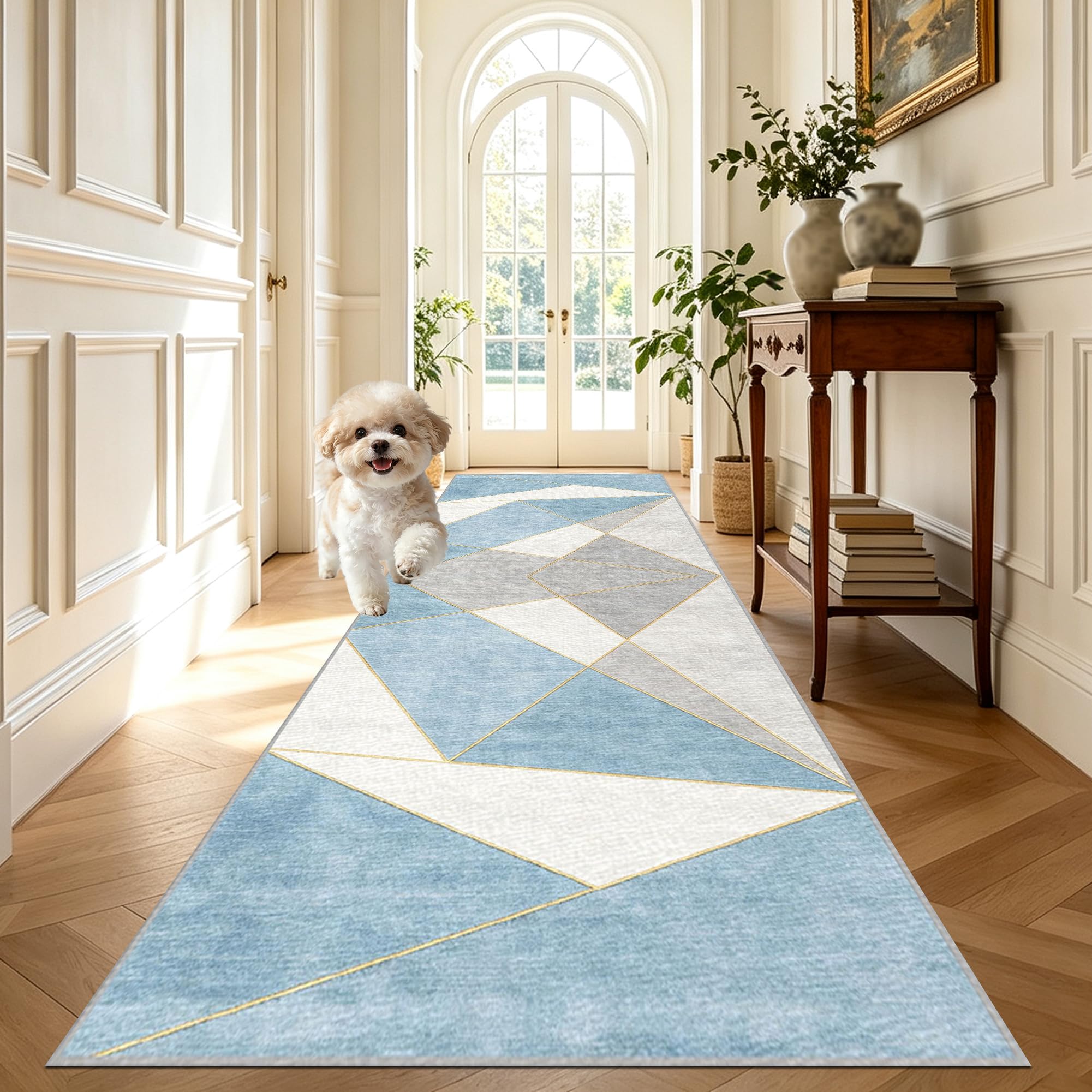 Długi dywanik do przedpokoju, można prać w pralce 80 x 350 cm