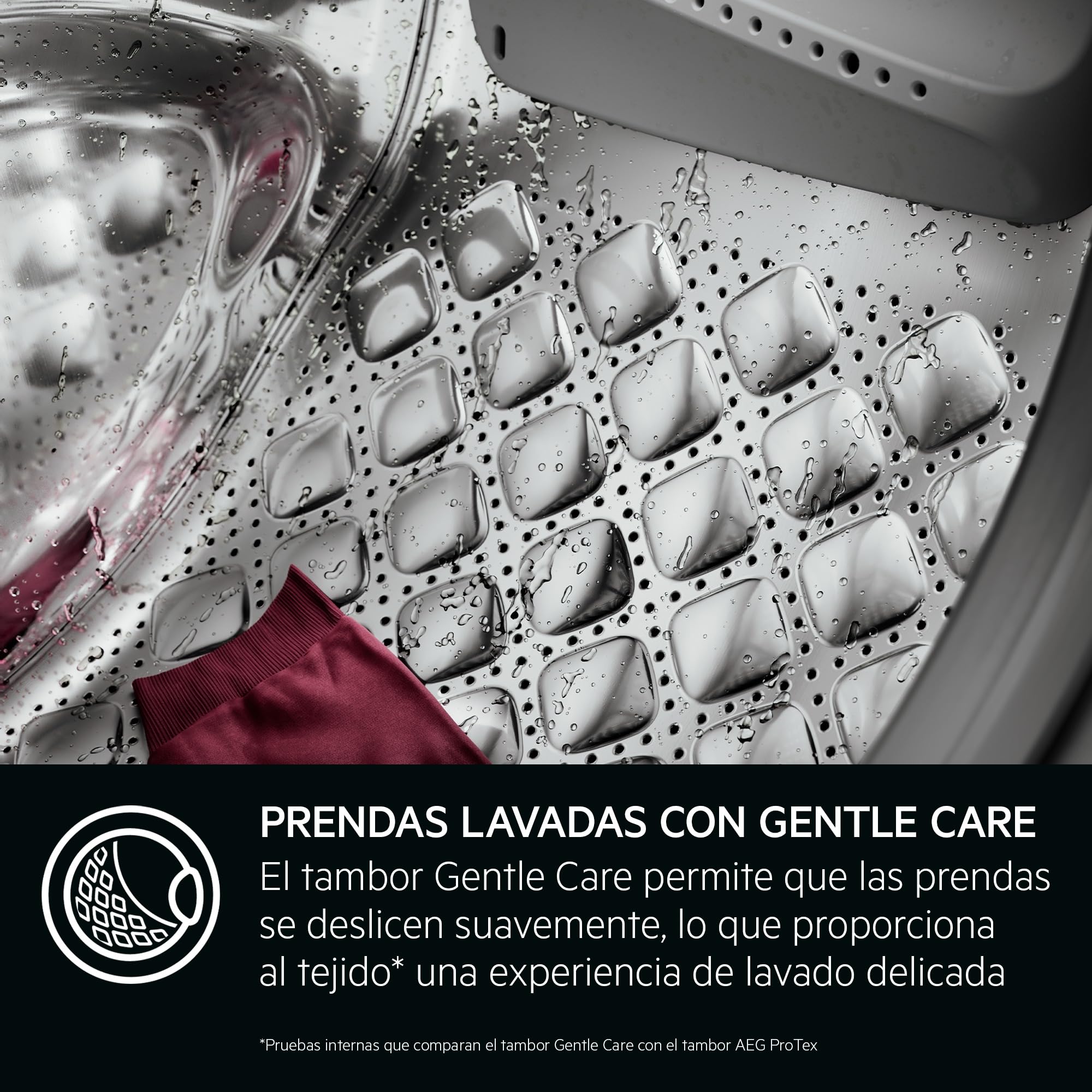 AEG Lavadora de Carga Frontal 10 kg LFSR8514L6O, 1400 rpm, Libre Instalación, Tecnología PowerCare, Programa Vapor ProSteam, PreciseWash, Cajón Universal, Conectividad WiFi, Display LCD XXL, Blanco