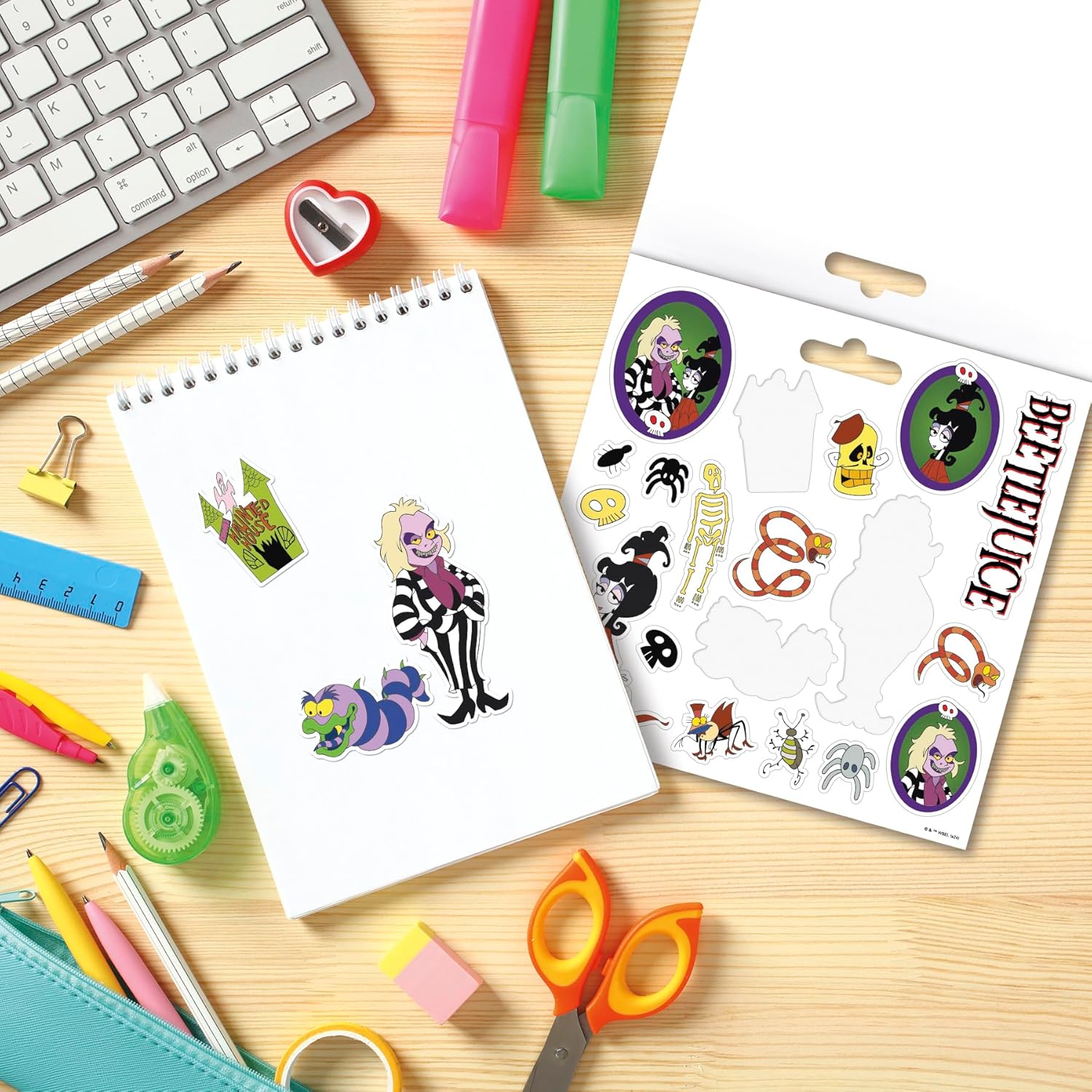 Beetlejuice - Animated Mini Stickerland Pad - 6 Page - Image 4