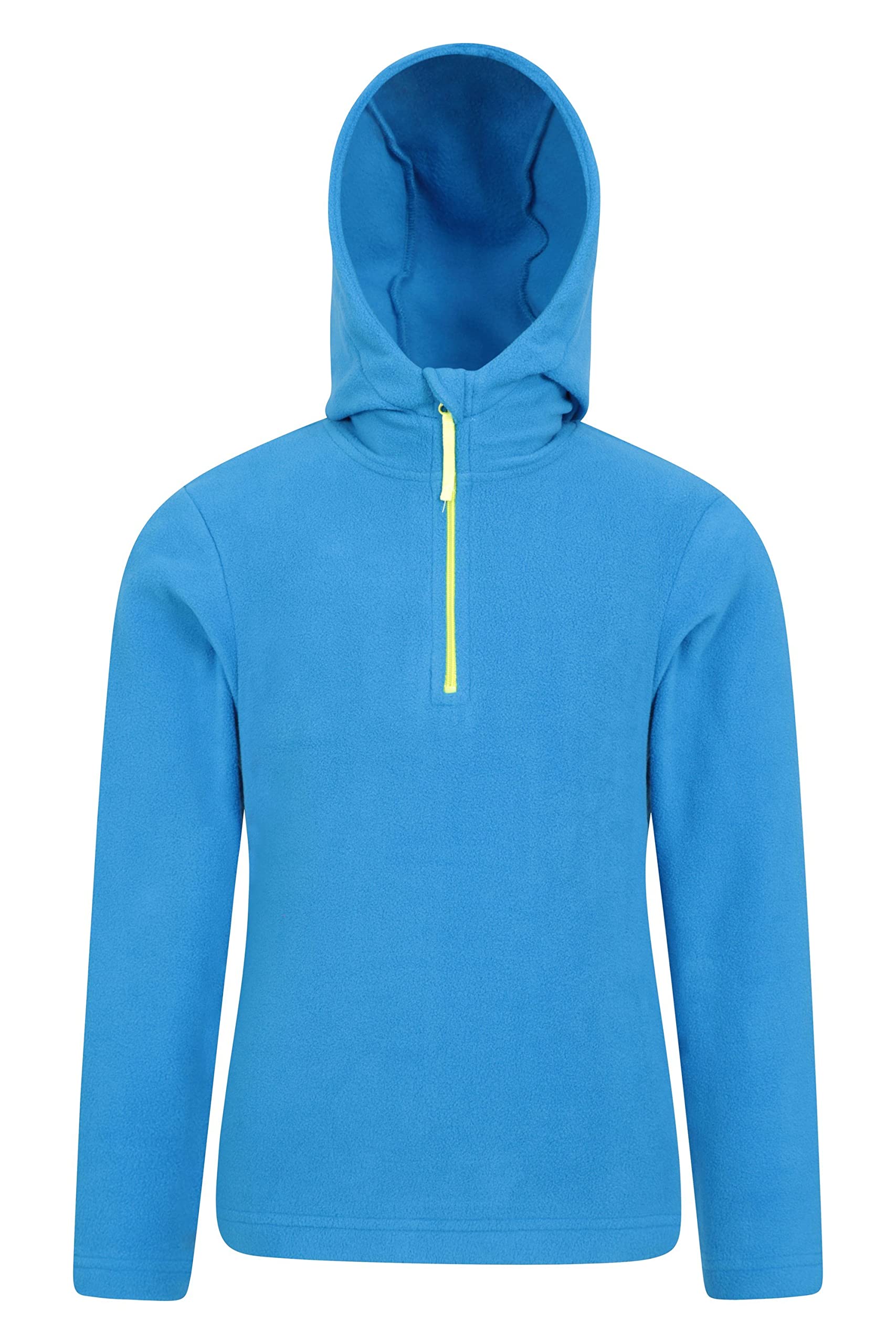 Mountain WarehouseCamber Kids Microfleece Hoodie - Breathable, Lightweight, Anti-Pill & Quick Dry Microfleece Pullover for Boys & Girls - For Spring Summer & Walking Cobalt Kids Size 11-12 Years