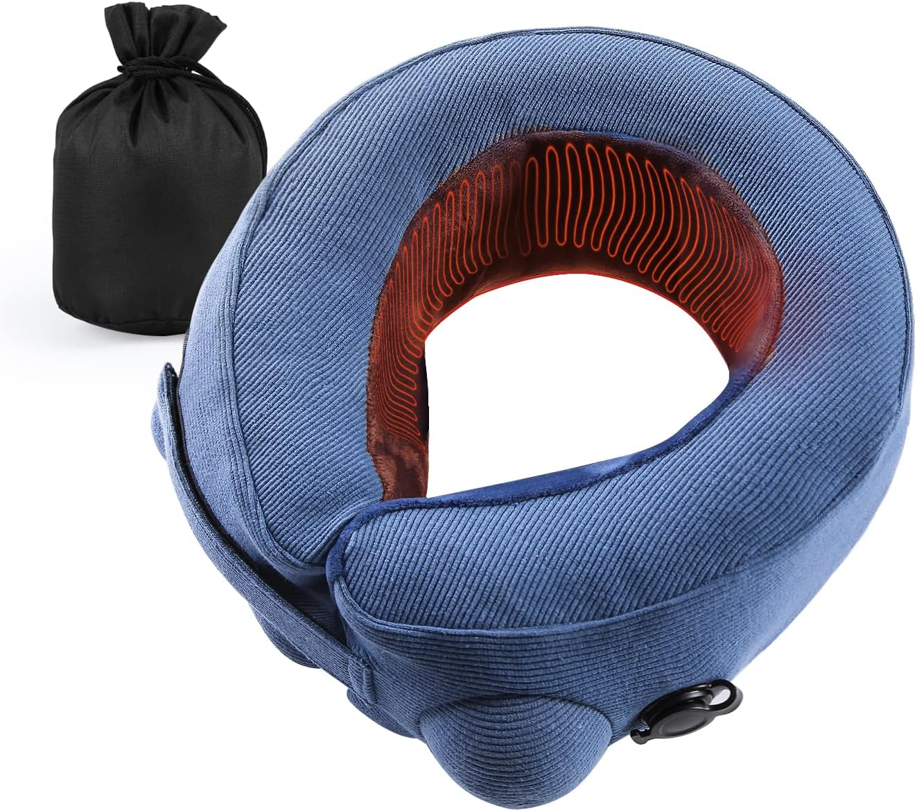 Travelmall Travel Pillow with Heat,Neck Pillow with hieat,Inflatable Neck Pillow
