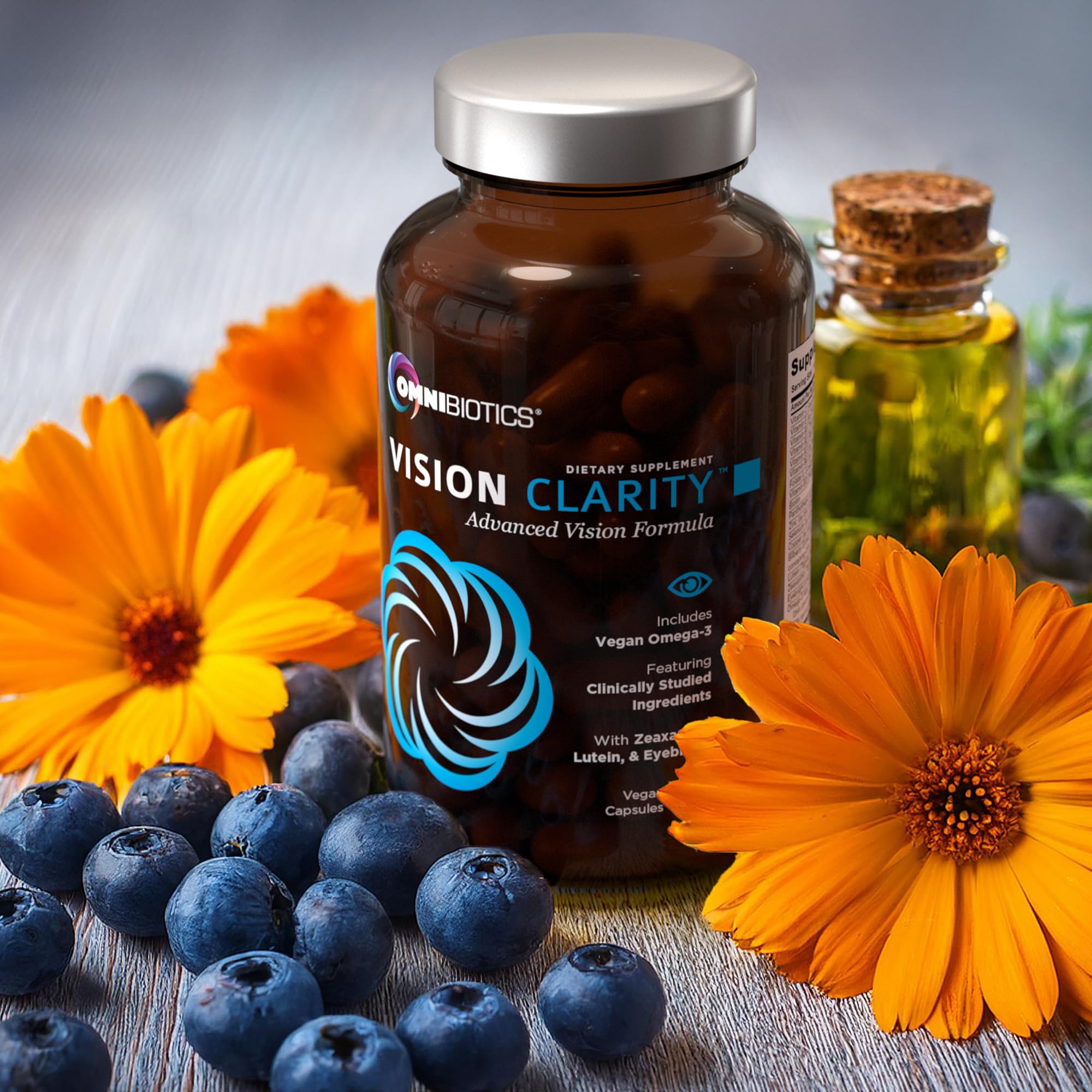 OmniBiotics Vision Clarity Eye Vitamin and Mineral Supplement - Bilberry, Lutein and Zeaxanthin Macular Health Supplement for Adults - 60 Vegan Capsules — Amazon image 8