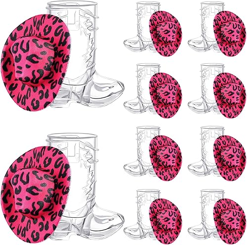 Miniatura 1 de Vesici 20 piezas de mini sombrero de vaquera disco pequeño vaquero decoración lindo neón espacio vaquero sombrero de bota para decoración de casa de