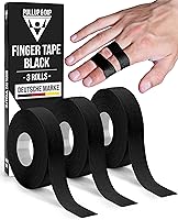 Vista 1 de Cinta adhesiva deportiva extra fuerte, 3 rollos de cinta atlética para dedos, cinta deportiva agradable a la piel, cinta para levantamiento
