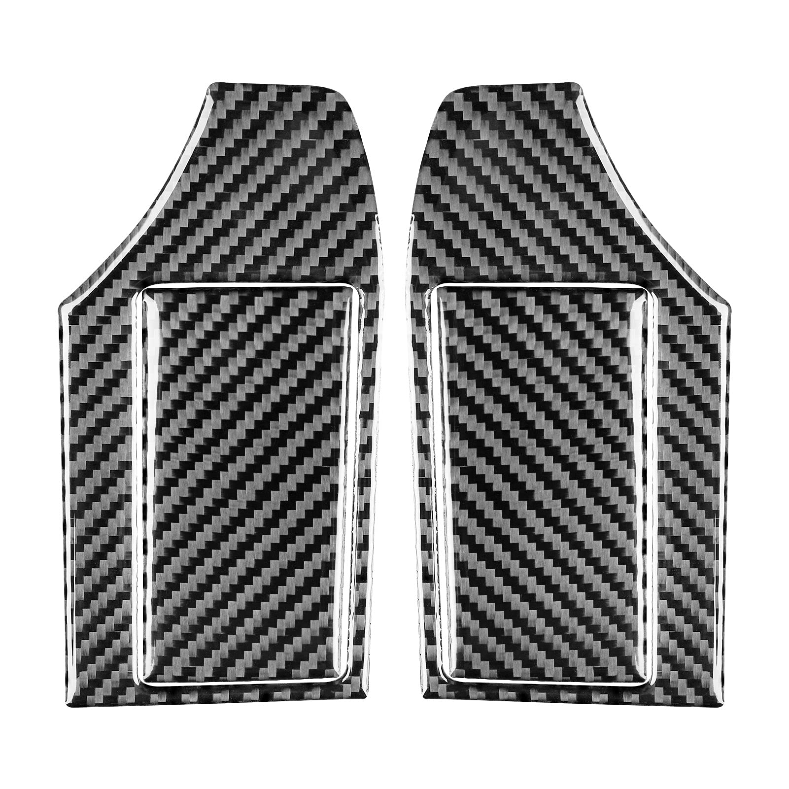 Generic Real Carbon Fiber Rear Door Ashtray Cover Panel Sticker Cover Compatible with BMW E39 5 Series M5 1998 1999 2000 2001 2002 2003 Black, BM4567