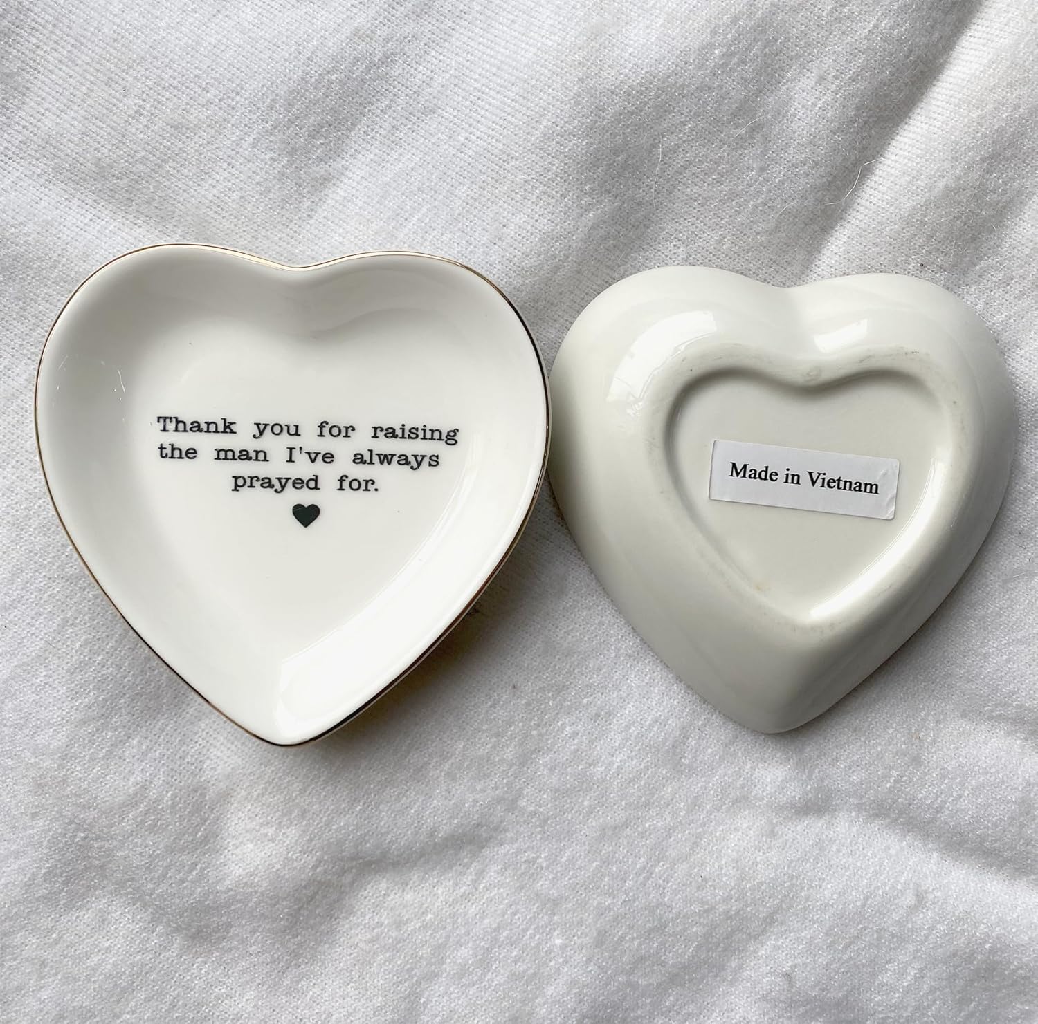 Ceramic Jewelry Tray - Thank You For Raising The Man I've Always Prayed For Dish-Mother of The Groom Gifts From Bride - Mother-In-Law Gift-Mother Of Groom Gifts - Image 5