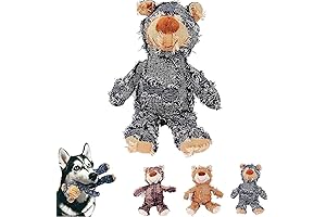 Indestructible Robust Bear Dog Toy for Tough Chewers