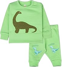 ARIEL Cotton Fleece Clothing Sets for Boys & girls - Unisex Winter Clothing sets Full Sleeve T-shirt & Pant
