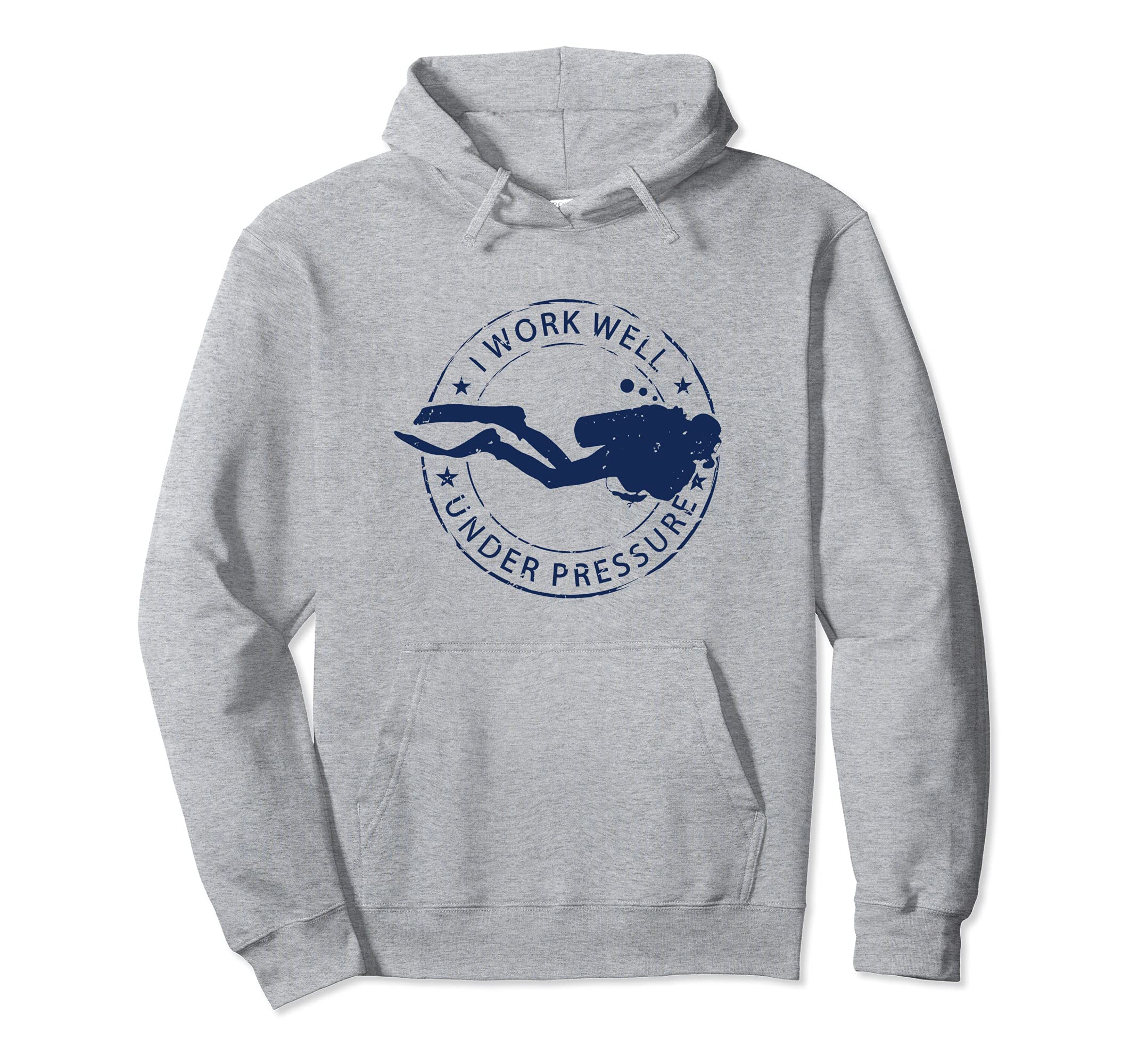 Scuba Diving Gear Scuba Diving Equipment Dive Pullover Hoodie, Grey