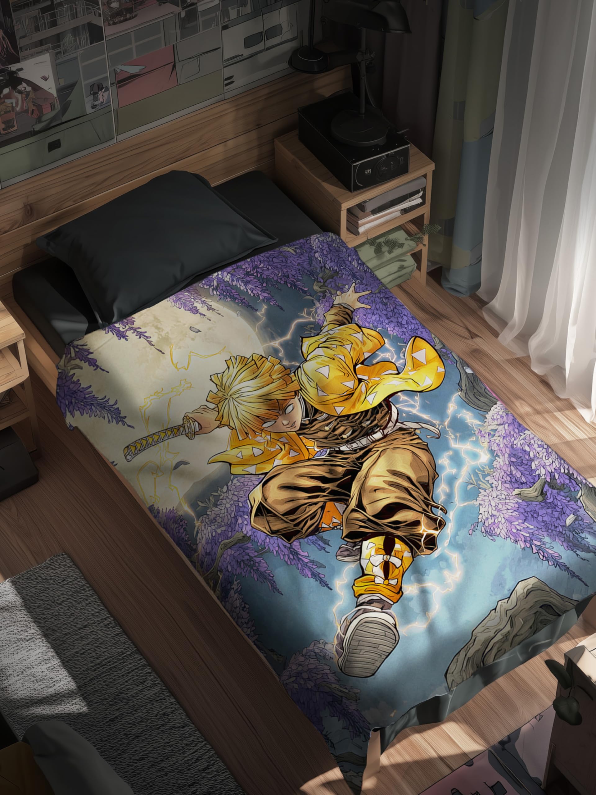 Thunder Warrior Anime Tapestry - Wall Decor -5