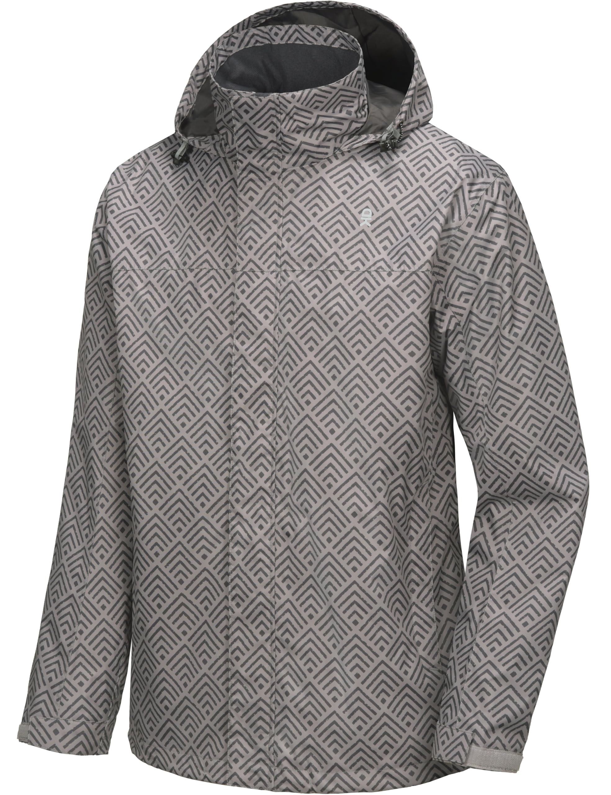 Rain Jacket Men's Waterproof Breathable Raincoat Lightweight Windproof Softshell Jacket Outdoor Jacket for Hiking, Cycling, Travel