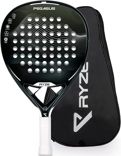 RYZE Racchetta da Padel 100% in Fibra di Carbonio - Massi…