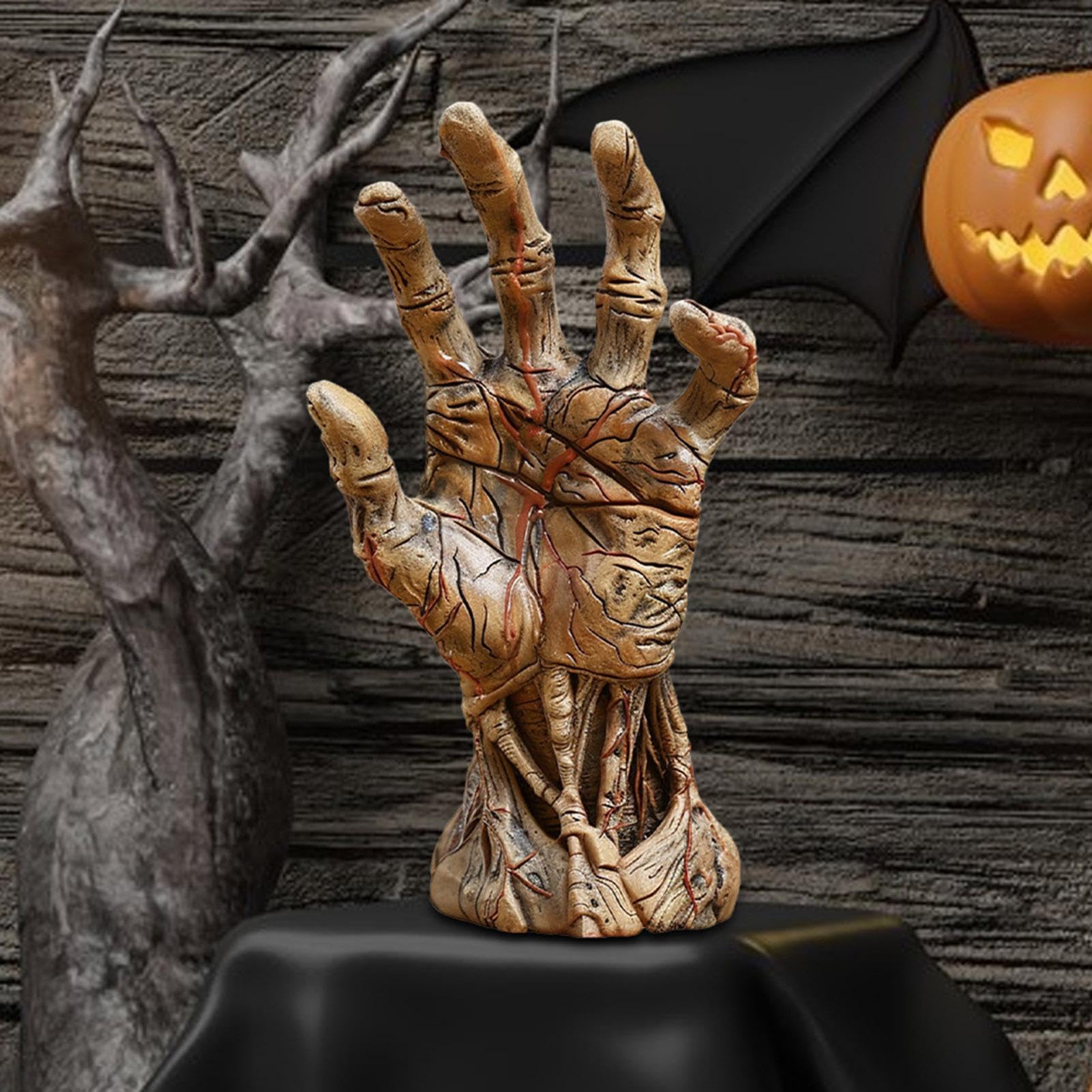 Amazon.co.jp: 樹脂悪魔の手、ゴシック手の彫刻、スケルトン悪魔の手