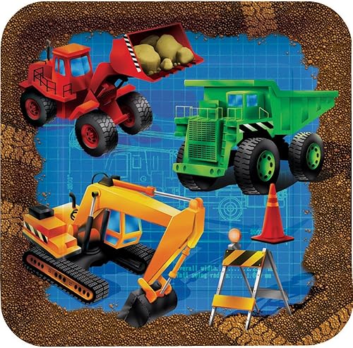 Platos de postre de papel cuadrado de 8 unidades en construcción disponible en Yaxa Colombia