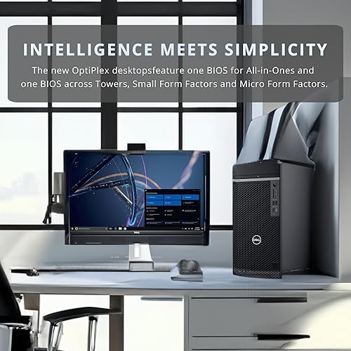 Miniatura 9 de Dell OptiPlex 3000 Tower Desktop, Intel i3-12100, RAM DDR4 de 16 GB, SSD de 512 GB, Intel UHD Graphics 730, Wi-Fi, HDMI, RJ-45, DVD-RW, teclado y