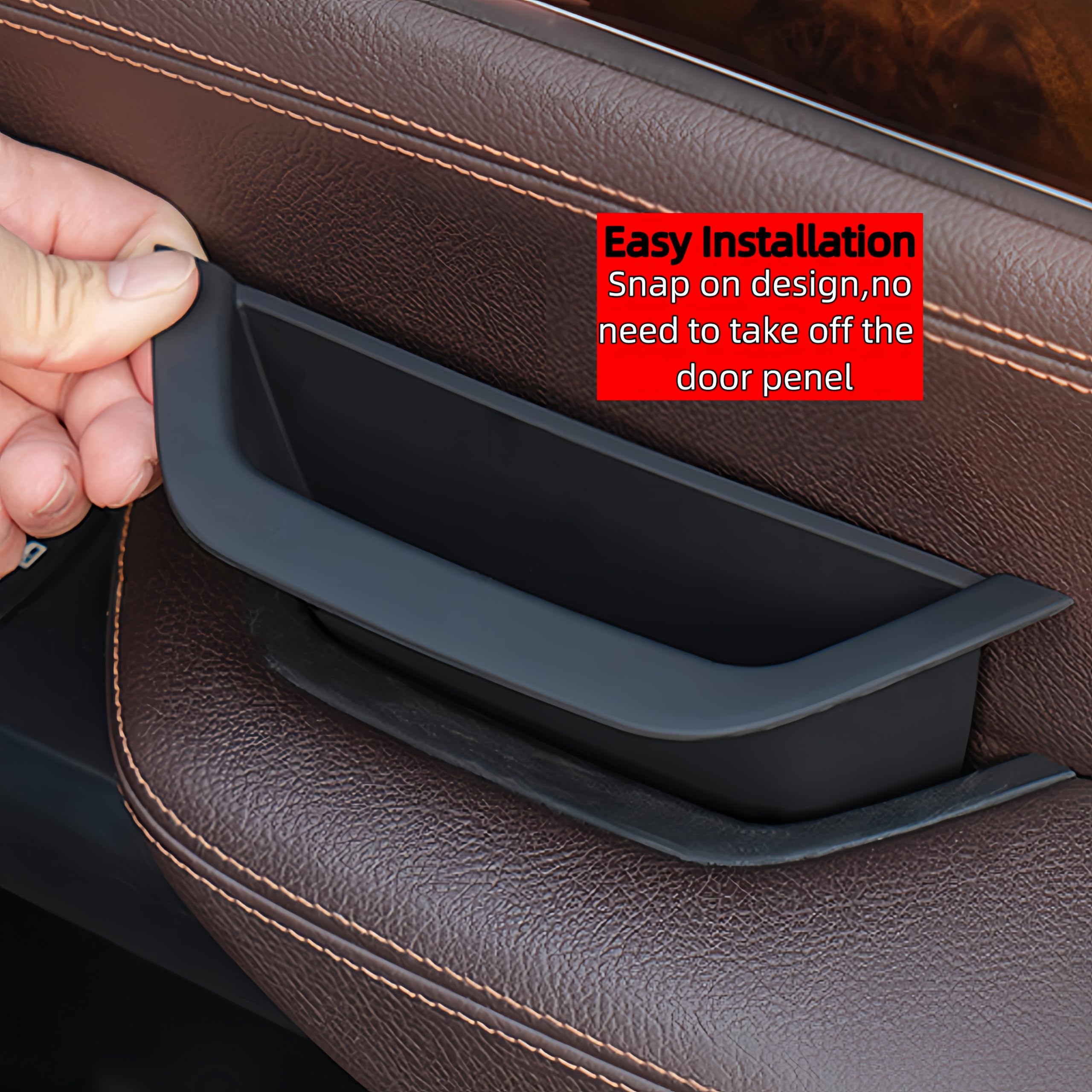 Anxingo Garniture De Poignée Intérieure De Porte Avant Gauche De