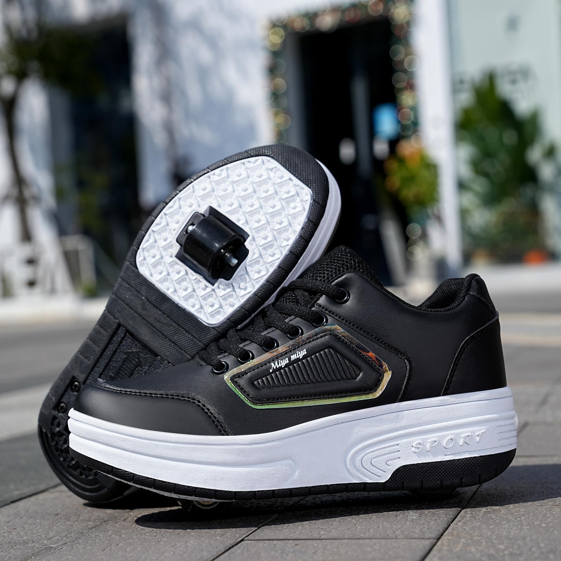 Roller Skate Shoes Rollschuhe Schuhe Mit Rollen Skateboardschuhe,Inline-Skate, verstellbar Damen Schuhe mit Rollen für mädchen,Laufen Skateboard,Inline Rollschuhe