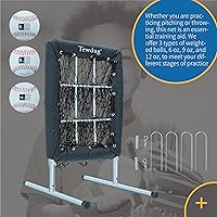 Vista 3 de Red de práctica de béisbol, red de sóftbol portátil para batear y lanzar