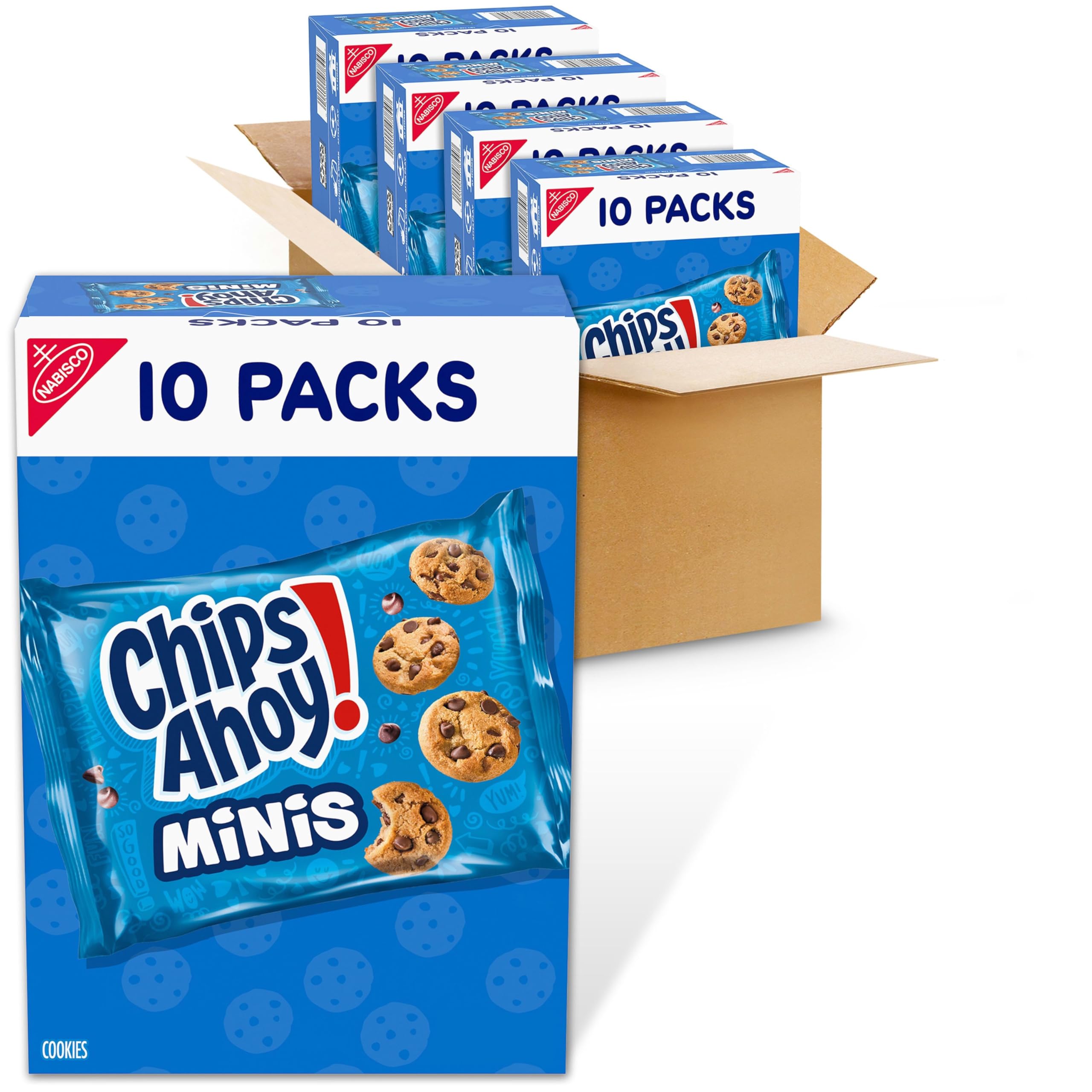 Mini Original Chocolate Chip Cookies, 40 Snack Packs (4 Boxes)