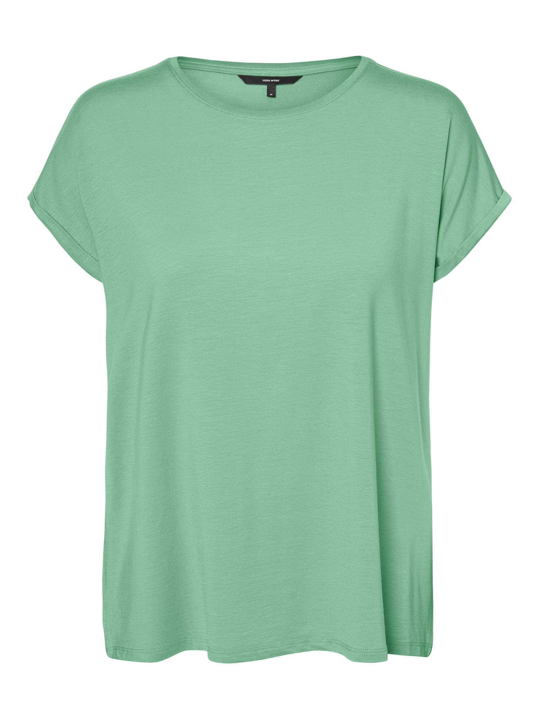 Vero Moda Women's Jade Cream Vmava Plain Ss Top Gajrs Noos, Medium