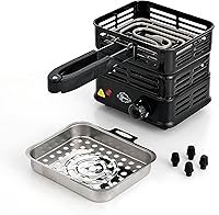 Vista 4 de Coal Burner Multipurpose Turbo Coal Burner Charcoal Starter Hot Plate Electric Stove Coconut Starter 1000W High Power Cube Coil Burner Fire Starter