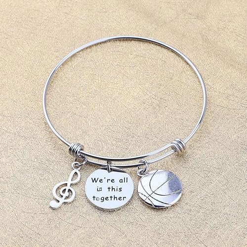 Miniatura 3 de FUTAP - Pulsera con texto en inglés "We're All In This Togethers", regalo de amistad para amigos
