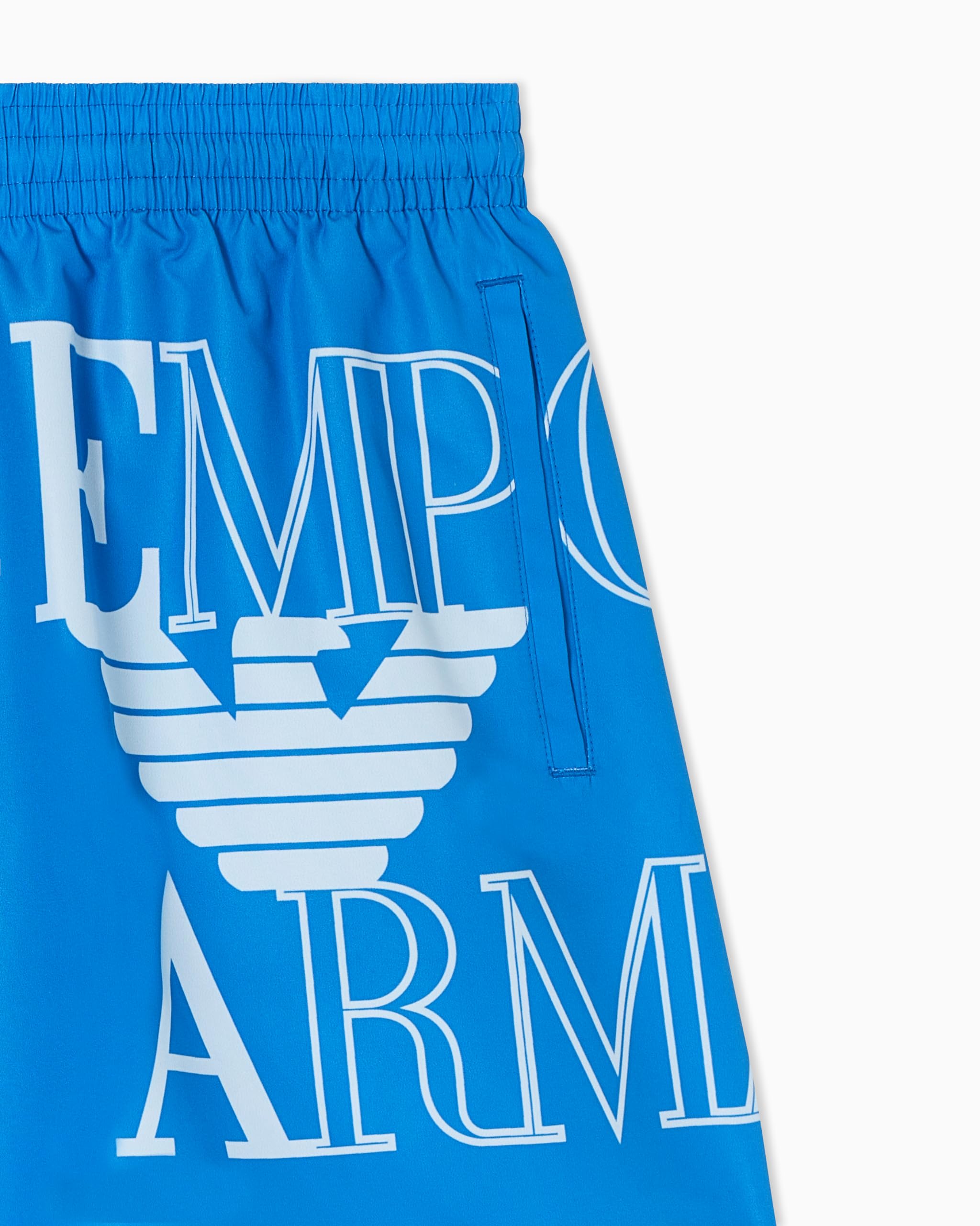 EMPORIO ARMANI Męskie pogrubione logo bokserki niebieskie L