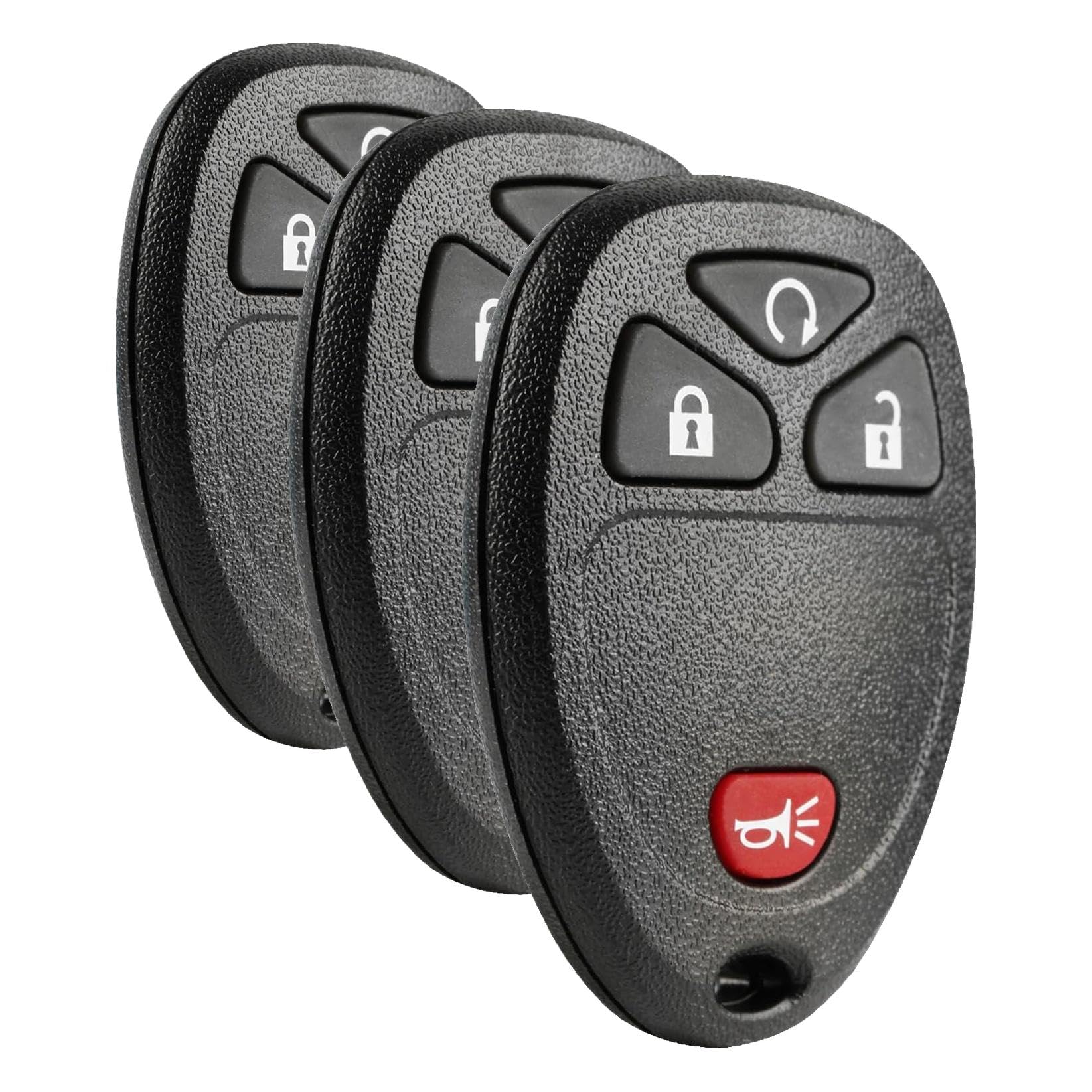 Key Fob Keyless Entry Remote fits Chevy Silverado Traverse Equinox Avalanche/GMC Sierra/Pontiac Torrent/Saturn Outlook Vue 2007 2008 2009 2010 2011 2012 2013 2014 2015 2016, 15913421 (Pack of 3)