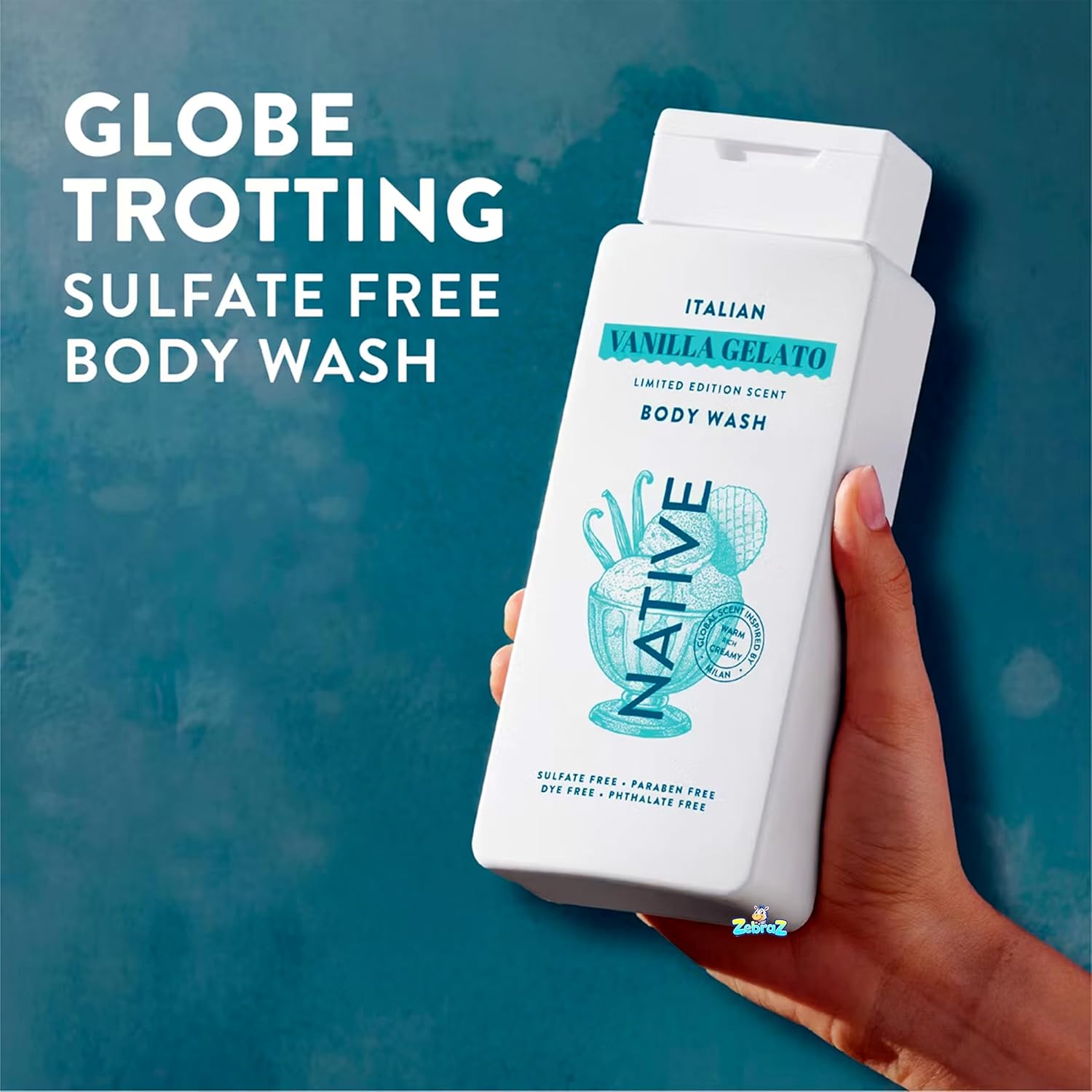Native - Passport Limited Edition Global Flavors Sulfate-Free Body Wash - Italian Vanilla Gelato - 18 fl oz - Pack Of 02